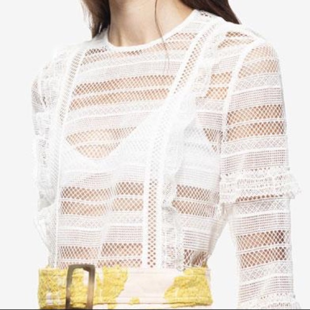Self Portrait Lace Blouse US size 4